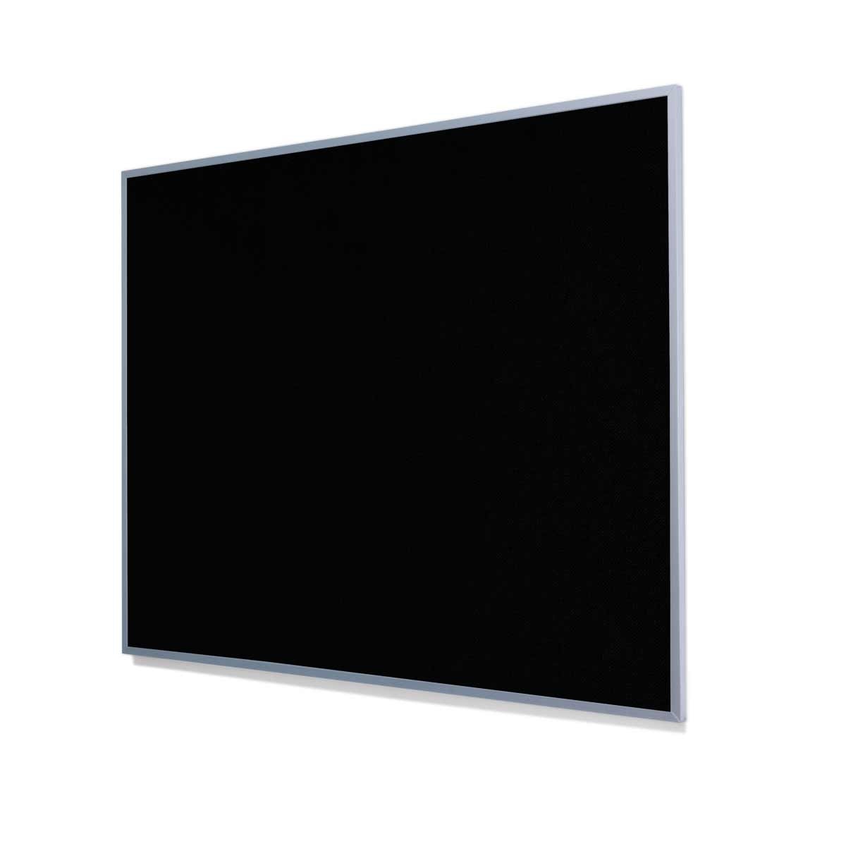 Guilford of Maine FR701 Black Cork Board with Narrow Light Aluminum Frame